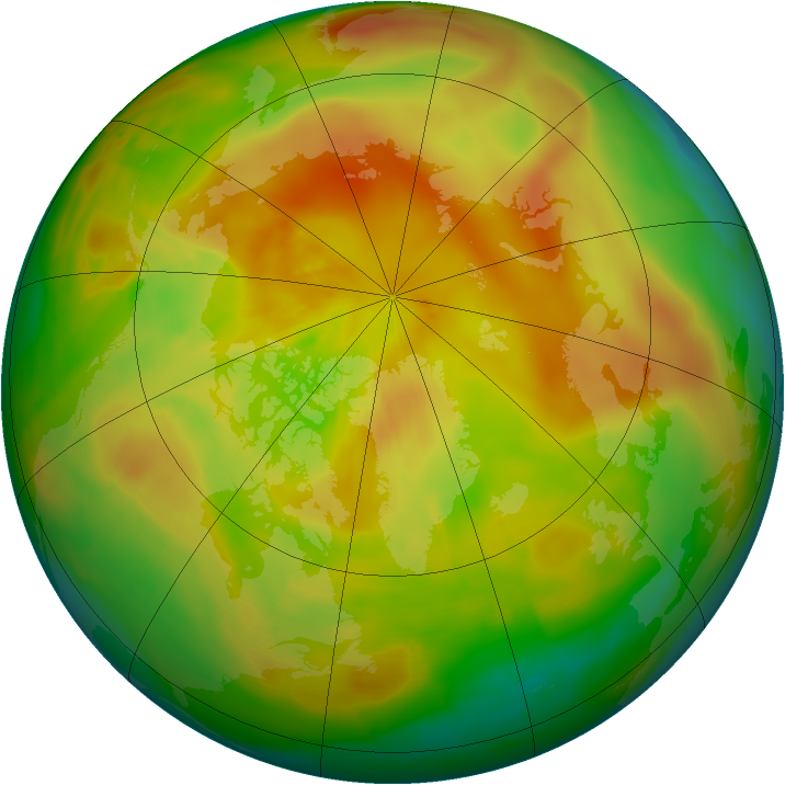 Arctic ozone map for 06 May 2014